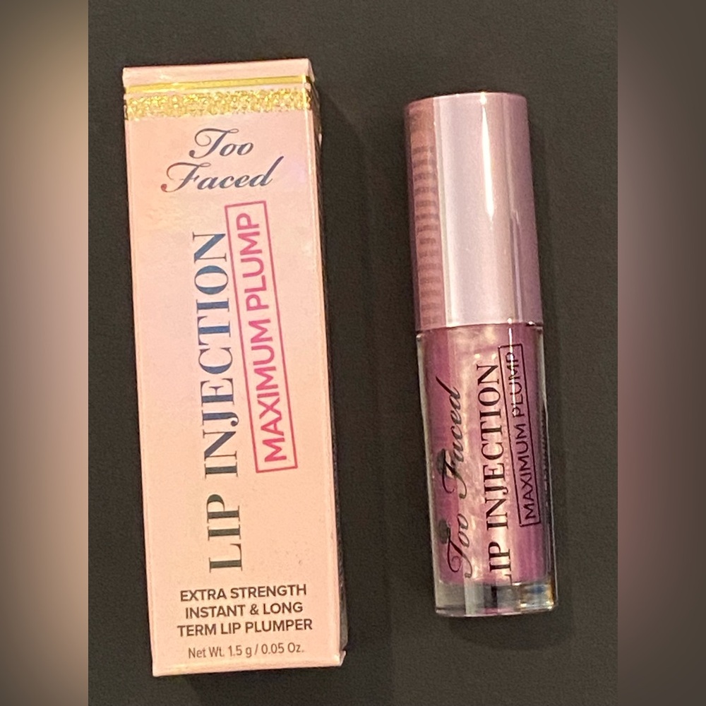 Too Faced Lip Injection Maximum Plump Gloss - Shimmery Pink new